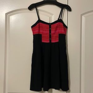 Adorable black and coral express dress